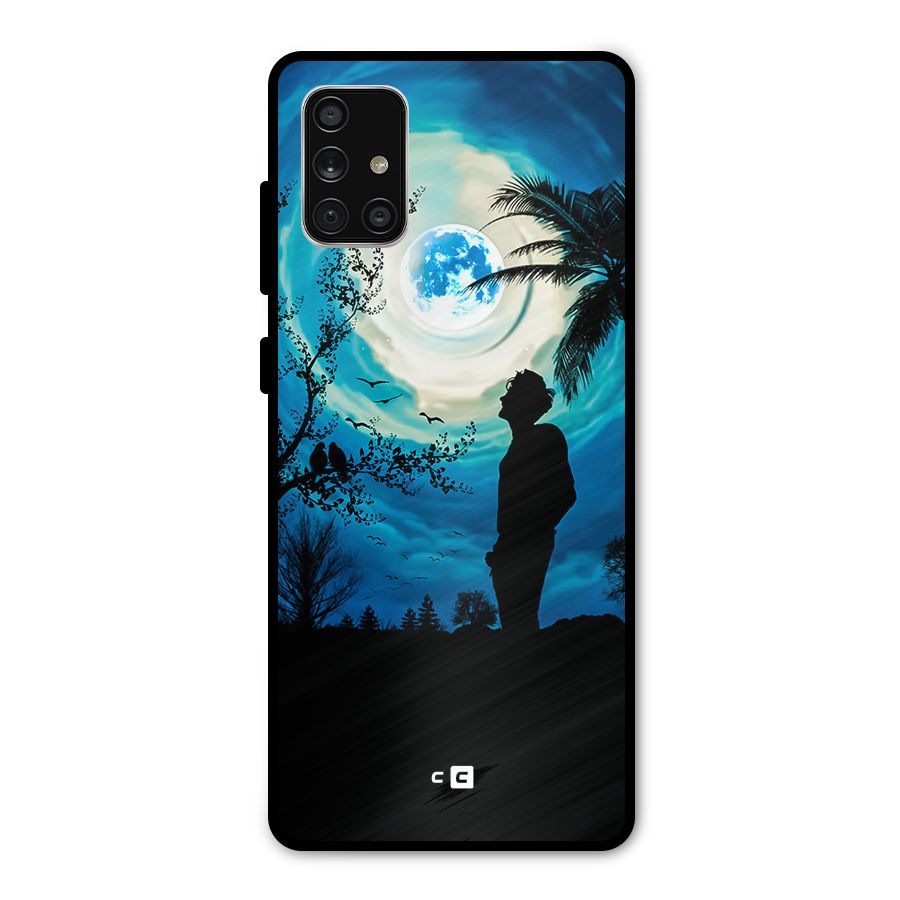 Cool Boy Under Sky Metal Back Case for Galaxy A71