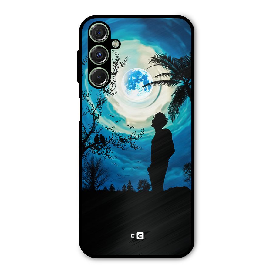 Cool Boy Under Sky Metal Back Case for Galaxy F34