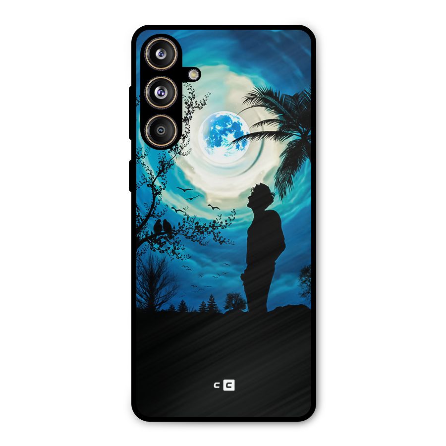 Cool Boy Under Sky Metal Back Case for Galaxy F55