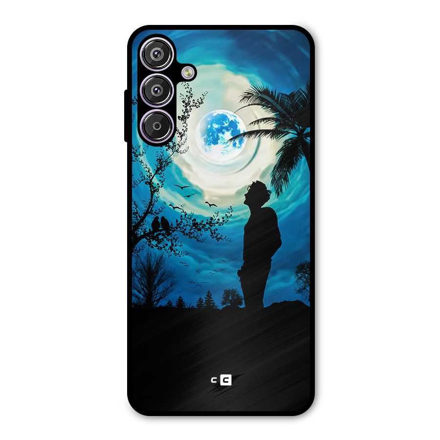 Cool Boy Under Sky Metal Back Case for Galaxy M15