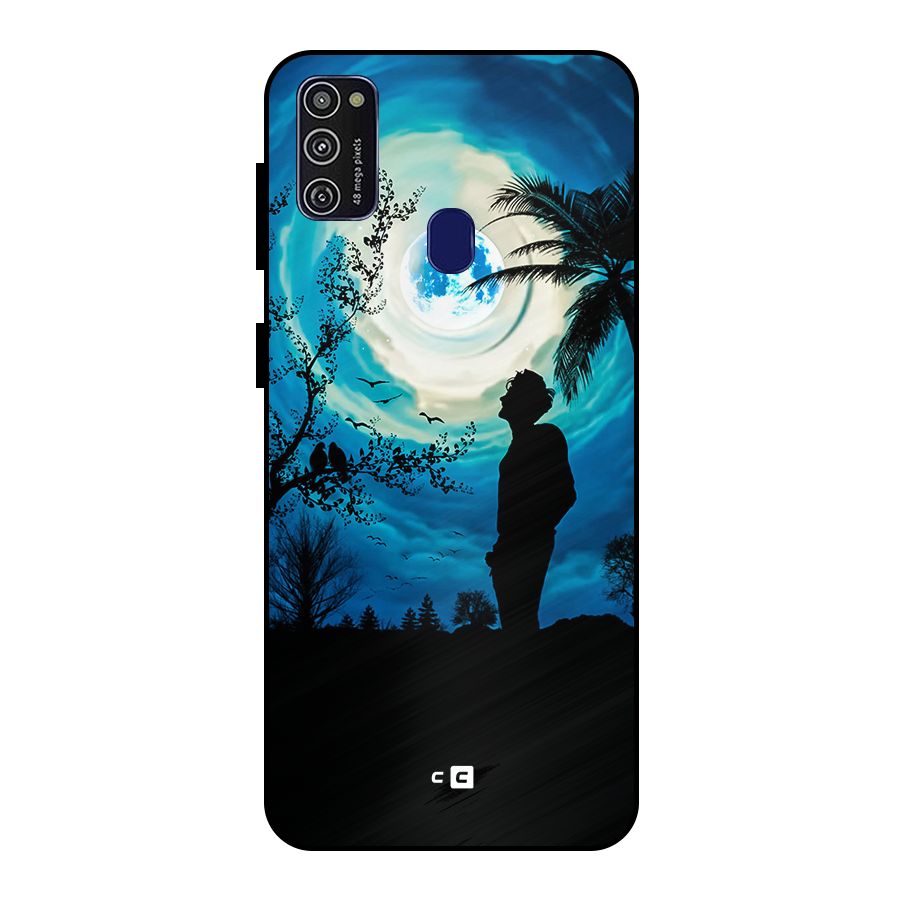 Cool Boy Under Sky Metal Back Case for Galaxy M30s