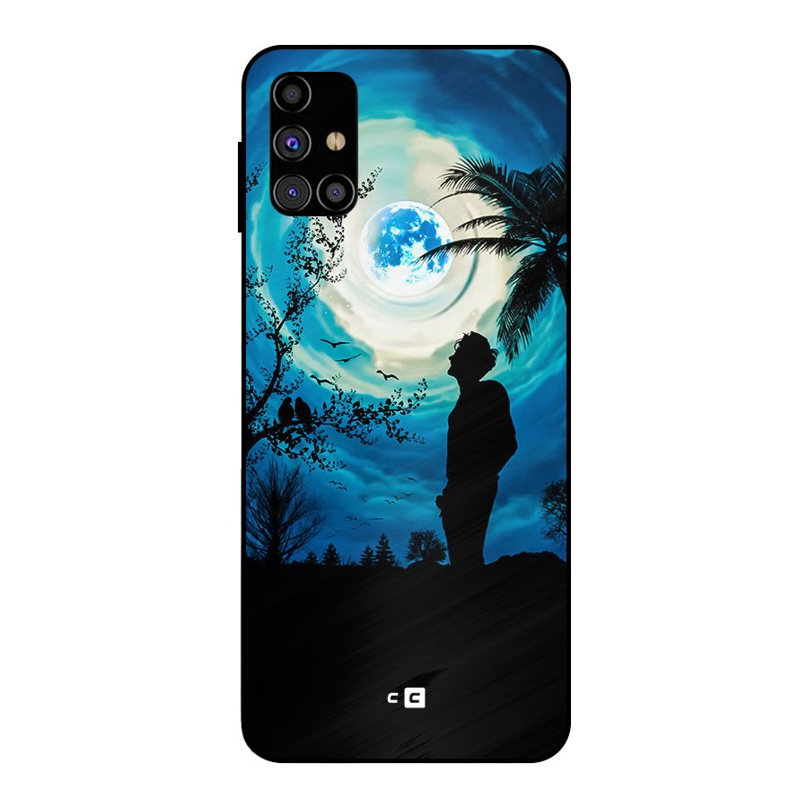 Cool Boy Under Sky Metal Back Case for Galaxy M31s