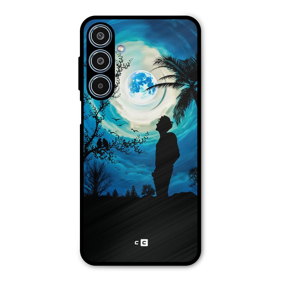 Cool Boy Under Sky Metal Back Case for Galaxy M35