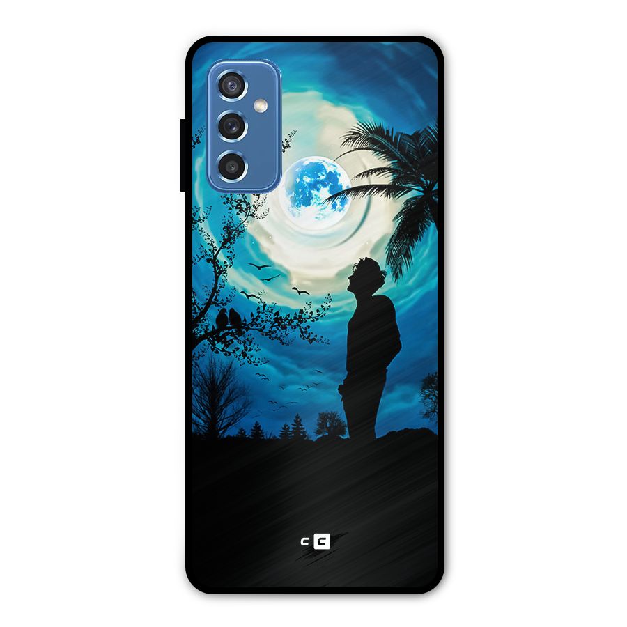 Cool Boy Under Sky Metal Back Case for Galaxy M52 5G