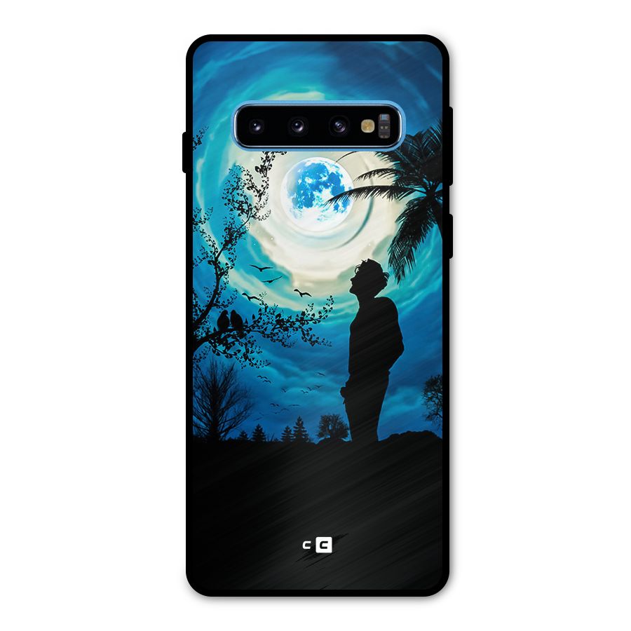 Cool Boy Under Sky Metal Back Case for Galaxy S10