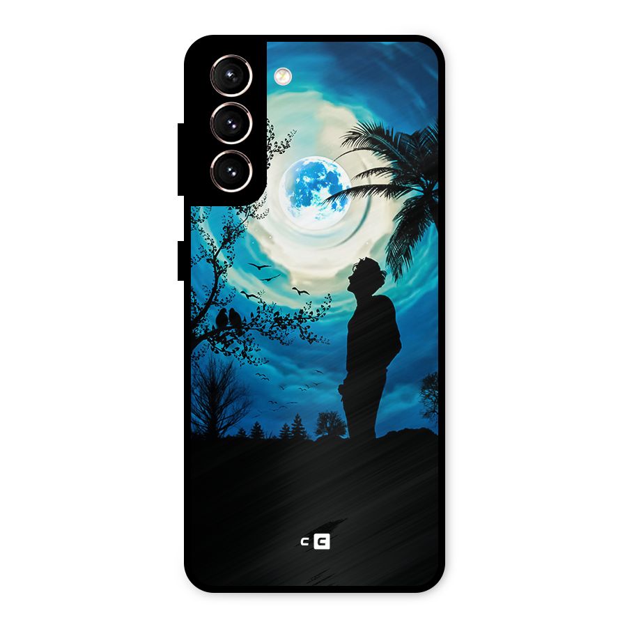 Cool Boy Under Sky Metal Back Case for Galaxy S21 5G
