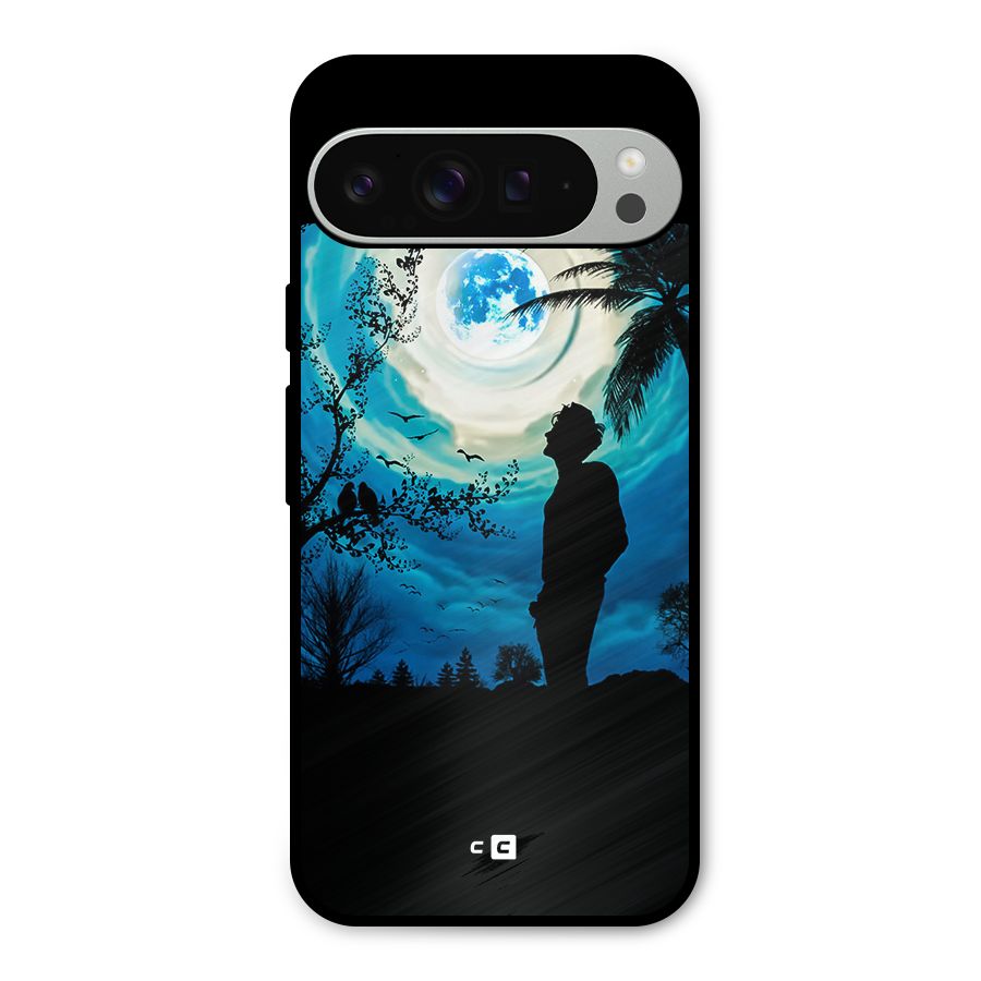 Cool Boy Under Sky Metal Back Case for Google Pixel 9 Pro XL