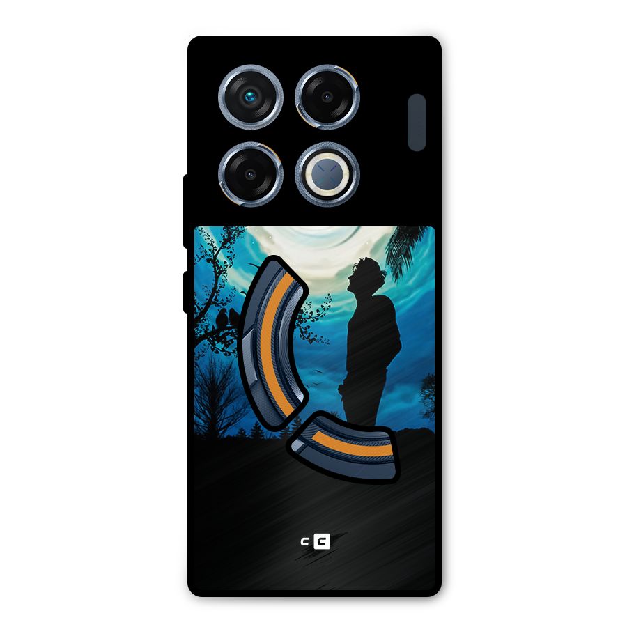 Cool Boy Under Sky Metal Back Case for Infinix GT 20 Pro