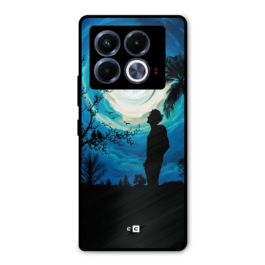 Cool Boy Under Sky Metal Back Case for Infinix Note 40 5G