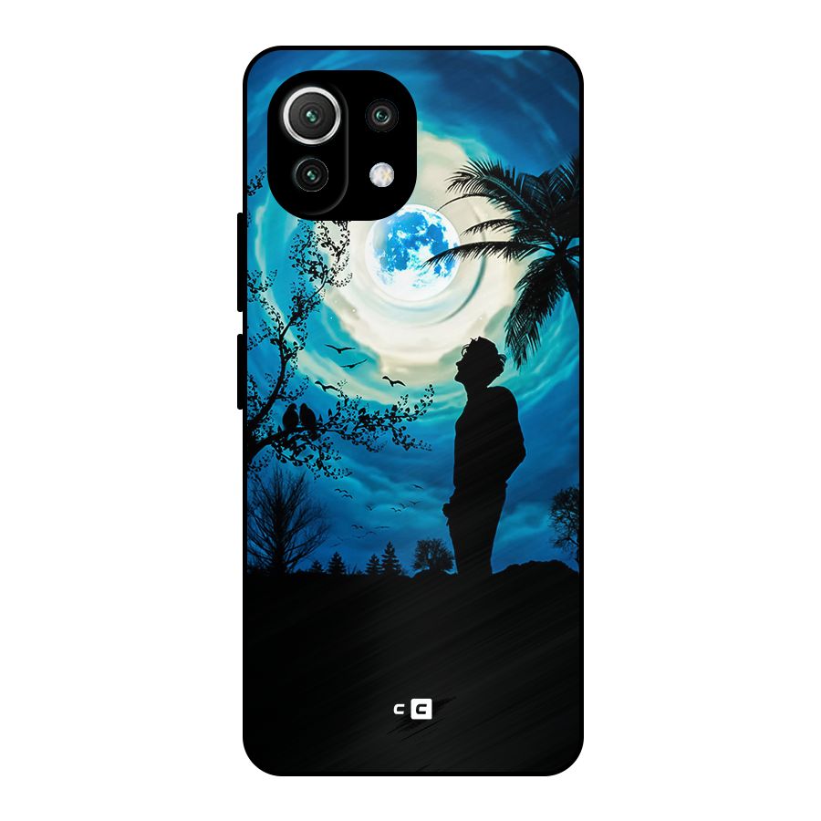 Cool Boy Under Sky Metal Back Case for Mi 11 Lite