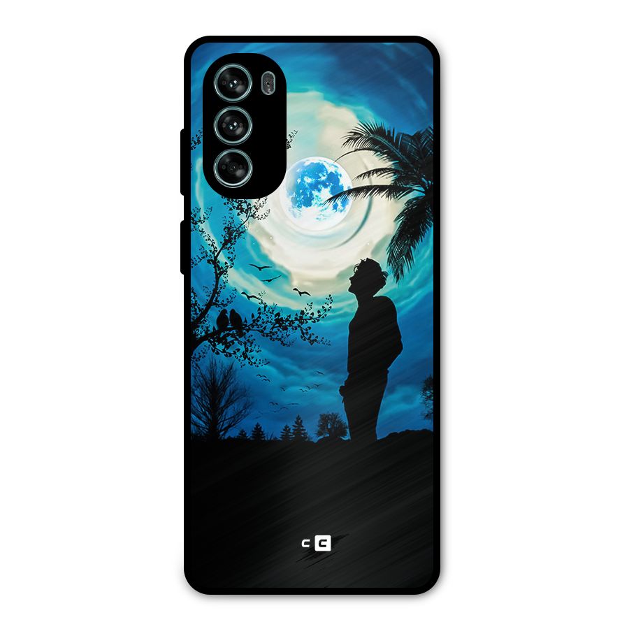 Cool Boy Under Sky Metal Back Case for Moto G62