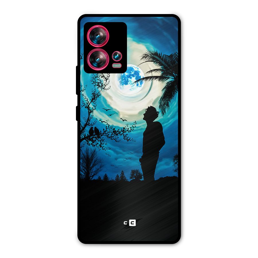 Cool Boy Under Sky Metal Back Case for Motorola Edge 30 Fusion