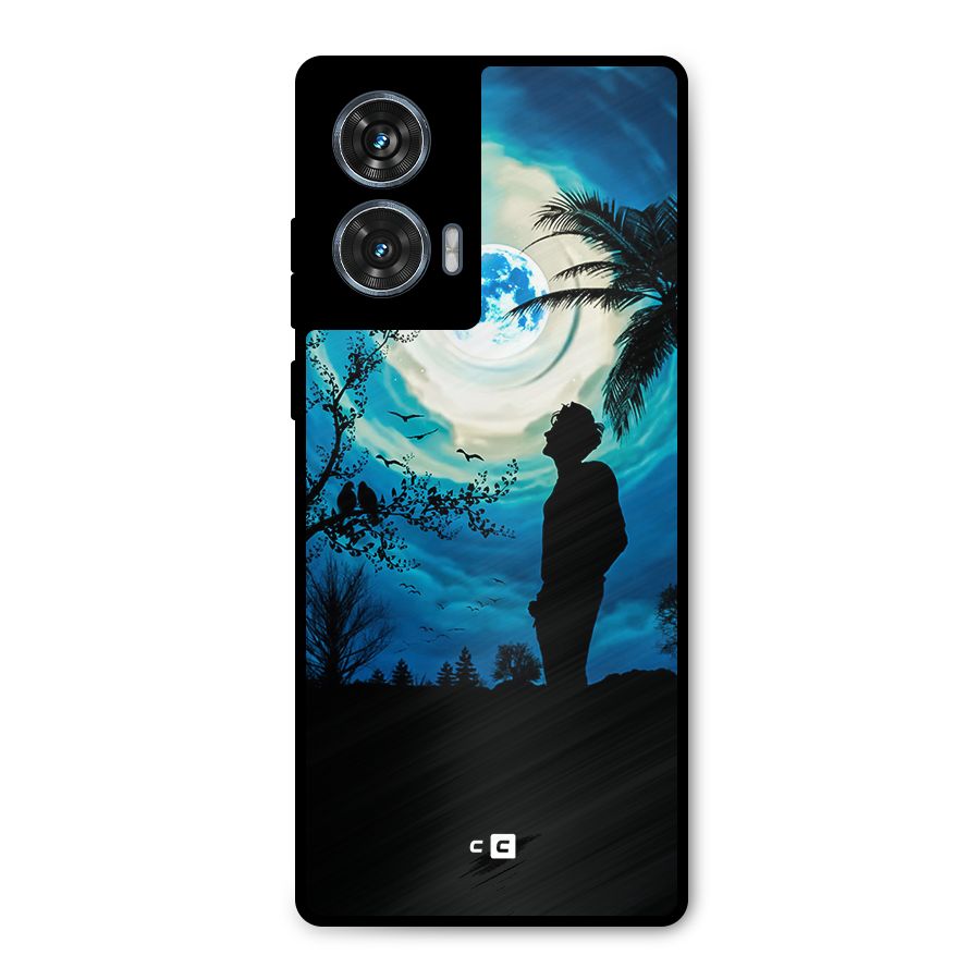Cool Boy Under Sky Metal Back Case for Motorola Edge 50 Fusion
