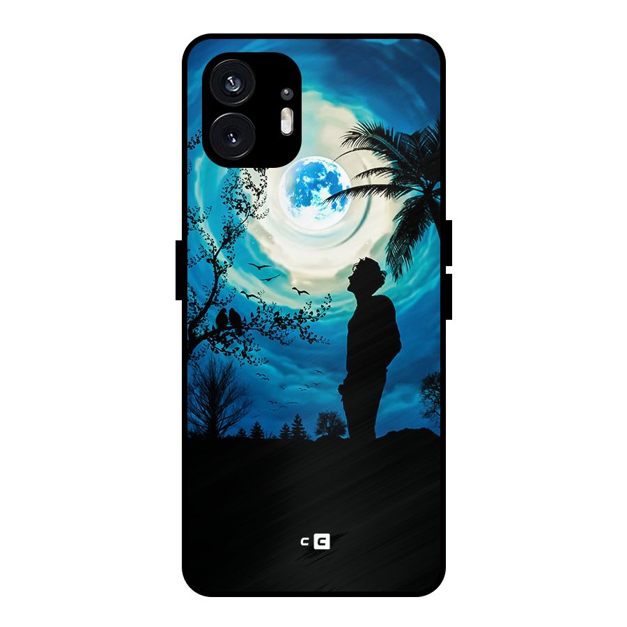 Cool Boy Under Sky Metal Back Case for Nothing Phone 2