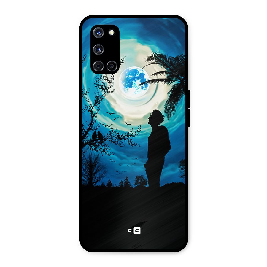 Cool Boy Under Sky Metal Back Case for Oppo A52