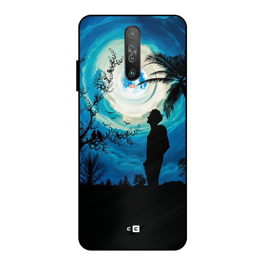 Cool Boy Under Sky Metal Back Case for Poco X2