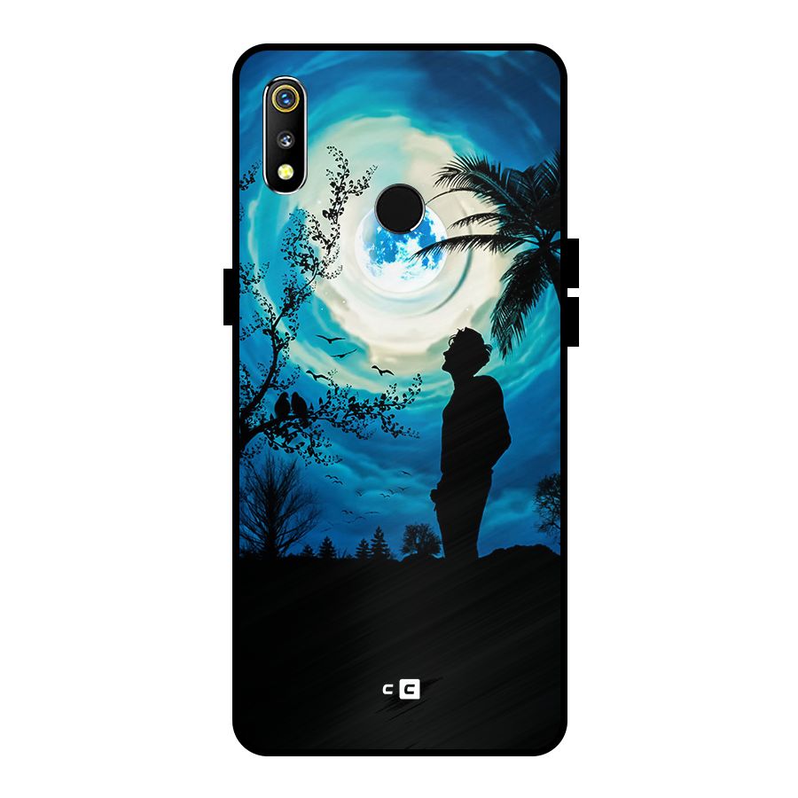 Cool Boy Under Sky Metal Back Case for Realme 3i