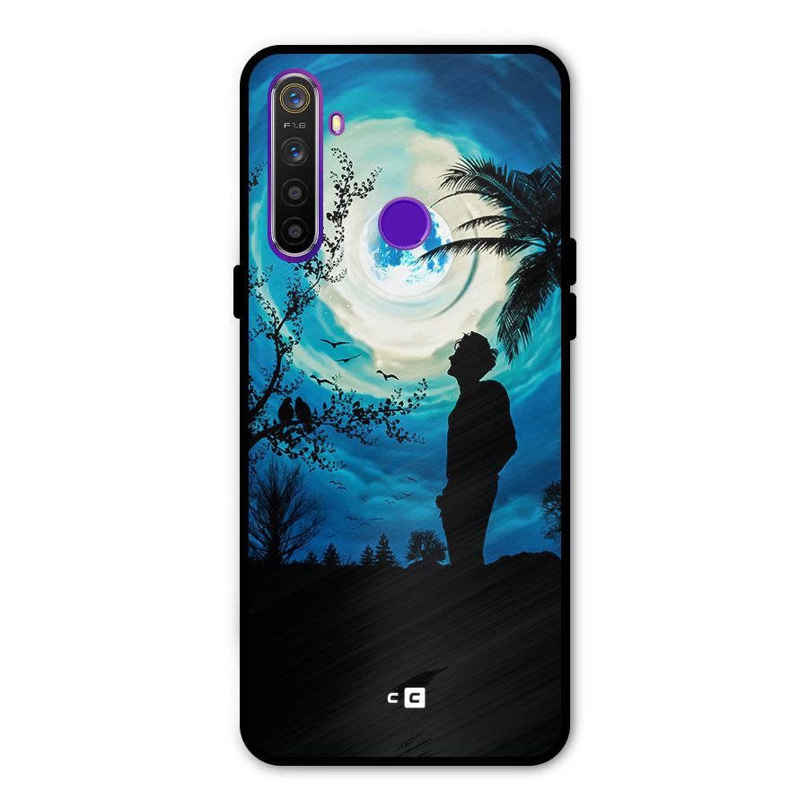 Cool Boy Under Sky Metal Back Case for Realme 5
