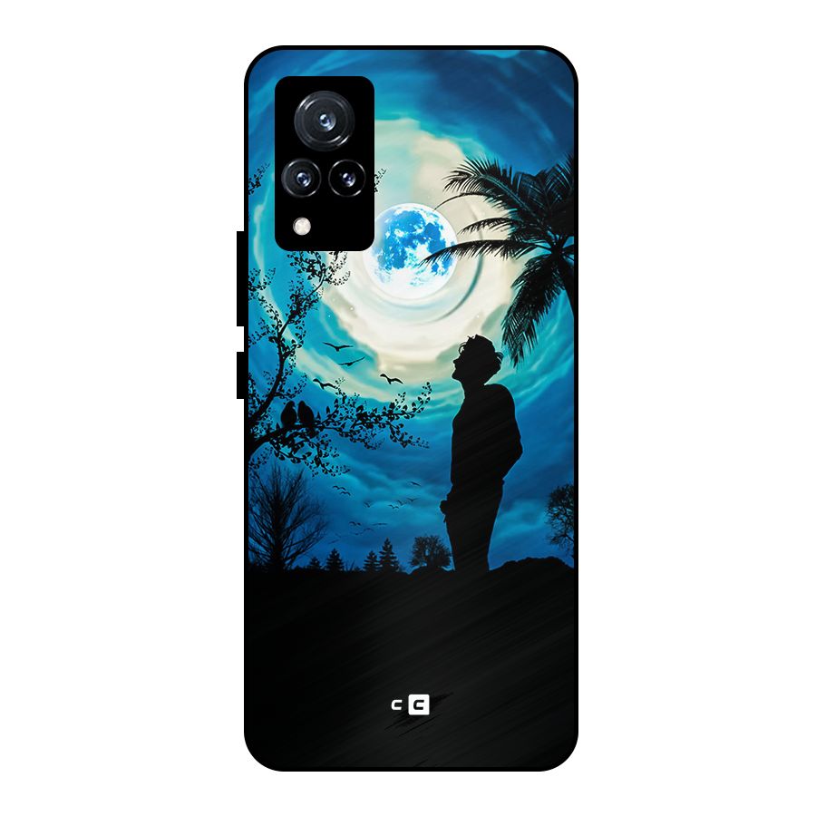 Cool Boy Under Sky Metal Back Case for Vivo V21 5G