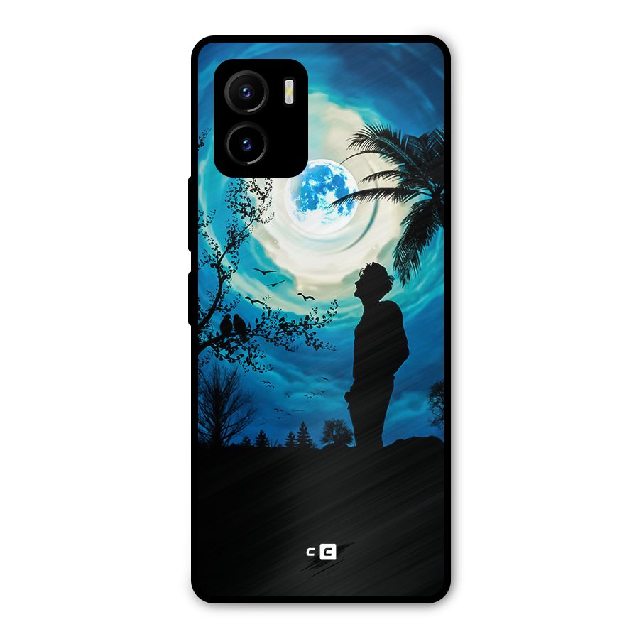 Cool Boy Under Sky Metal Back Case for Vivo Y15s