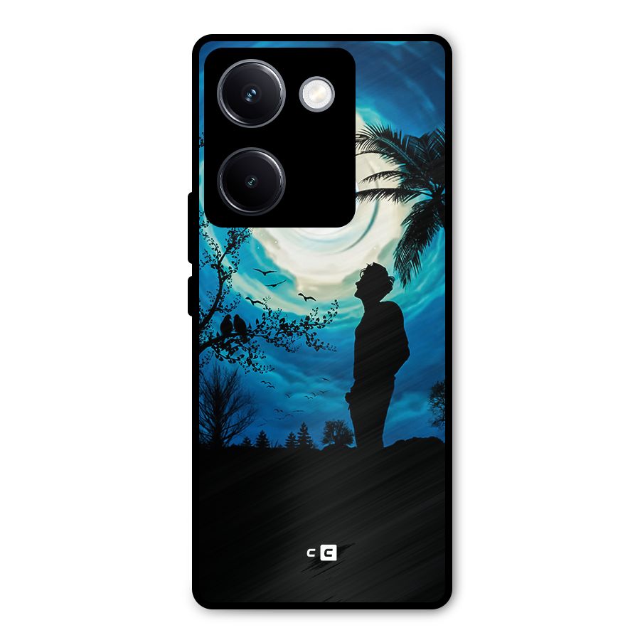 Cool Boy Under Sky Metal Back Case for Vivo Y300 Plus