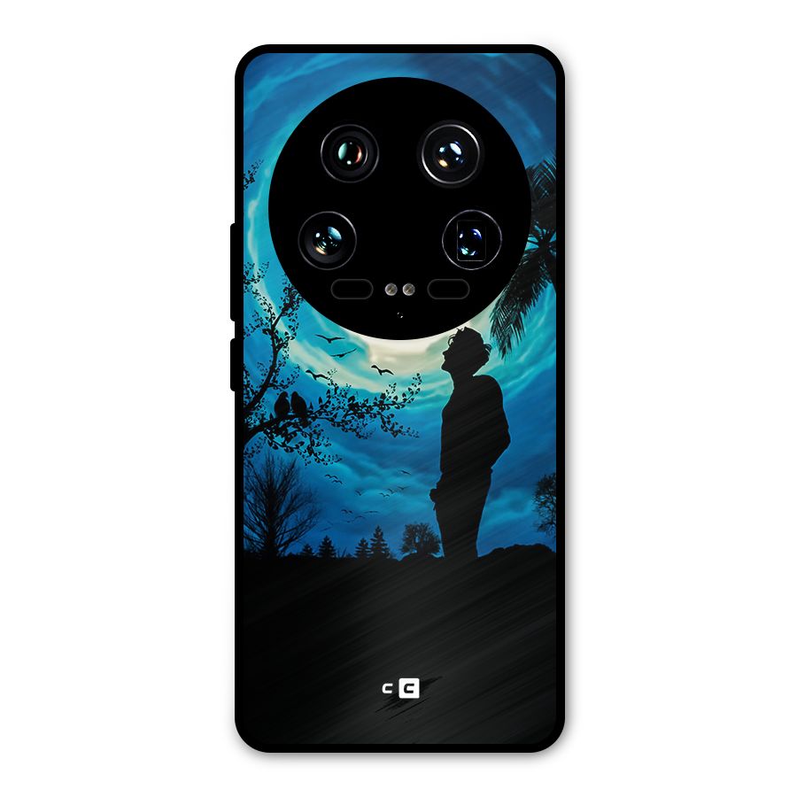 Cool Boy Under Sky Metal Back Case for Xiaomi 14 Ultra