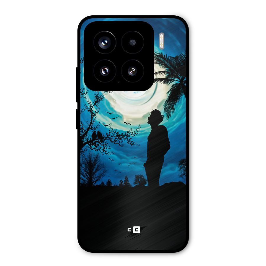 Cool Boy Under Sky Metal Back Case for Xiaomi 15