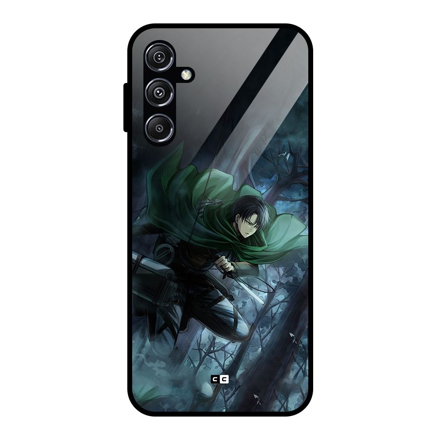 Cool Captain Levi Glass Back Case for Galaxy M34 5G