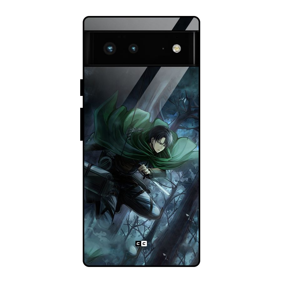 Cool Captain Levi Glass Back Case for Google Pixel 6