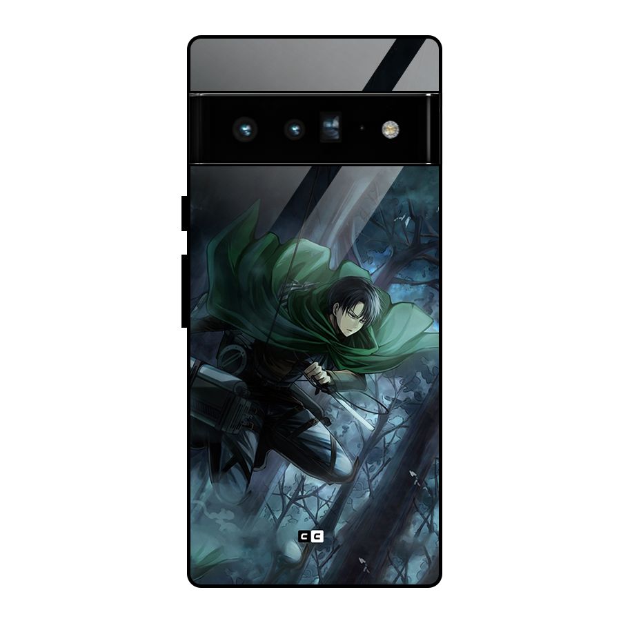 Cool Captain Levi Glass Back Case for Google Pixel 6 Pro