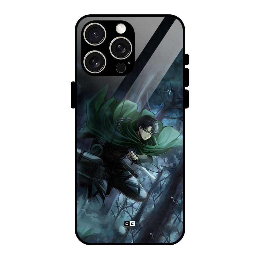 Cool Captain Levi Glass Back Case for iPhone 15 Pro Max