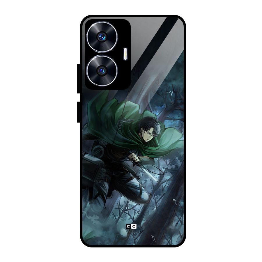 Cool Captain Levi Glass Back Case for realme C55