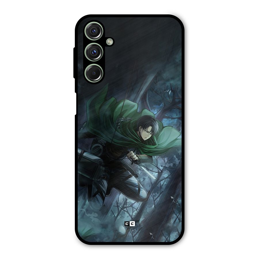 Cool Captain Levi Metal Back Case for Galaxy F34