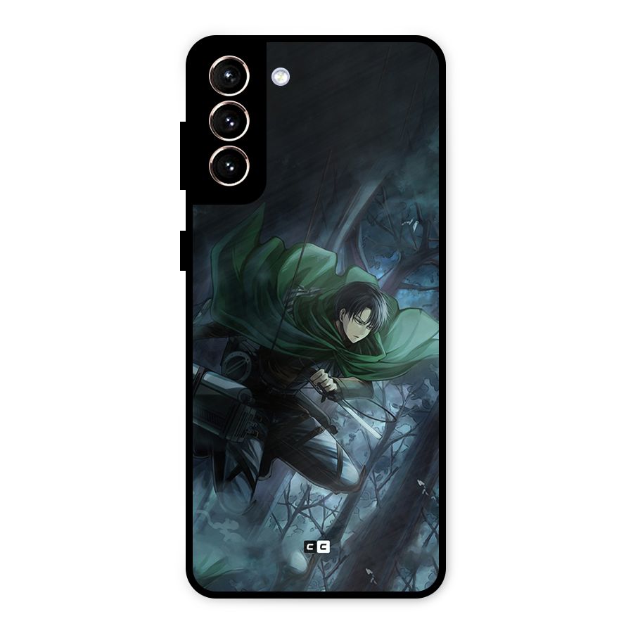 Cool Captain Levi Metal Back Case for Galaxy S21 Plus