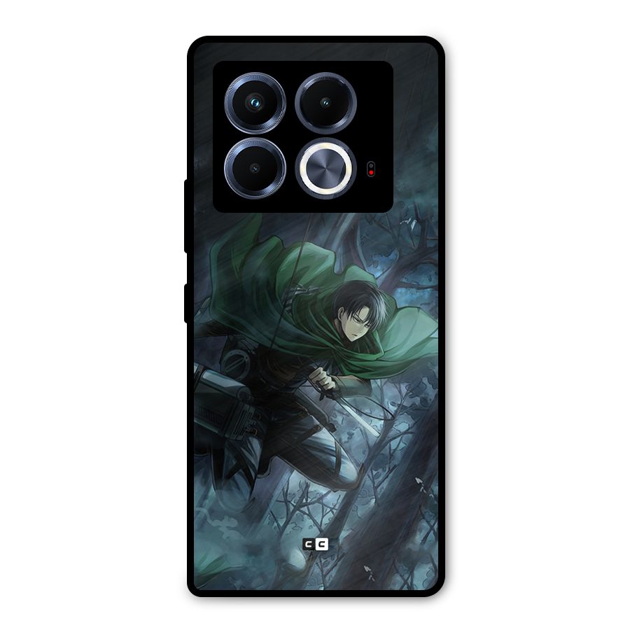 Cool Captain Levi Metal Back Case for Infinix Note 40 5G