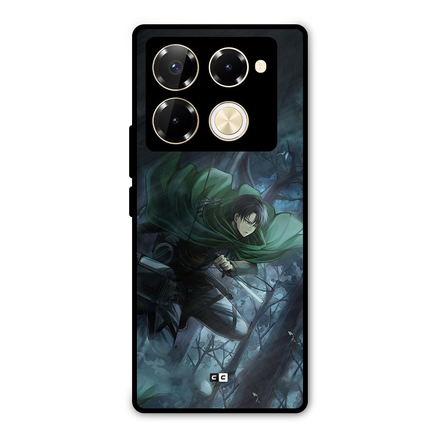 Cool Captain Levi Metal Back Case for Infinix Note 40 Pro Plus