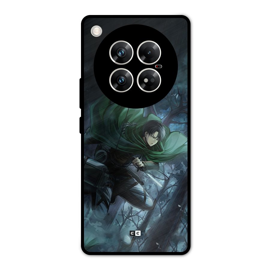 Cool Captain Levi Metal Back Case for Infinix Zero 40 5G