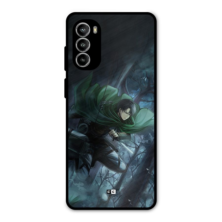 Cool Captain Levi Metal Back Case for Moto G52