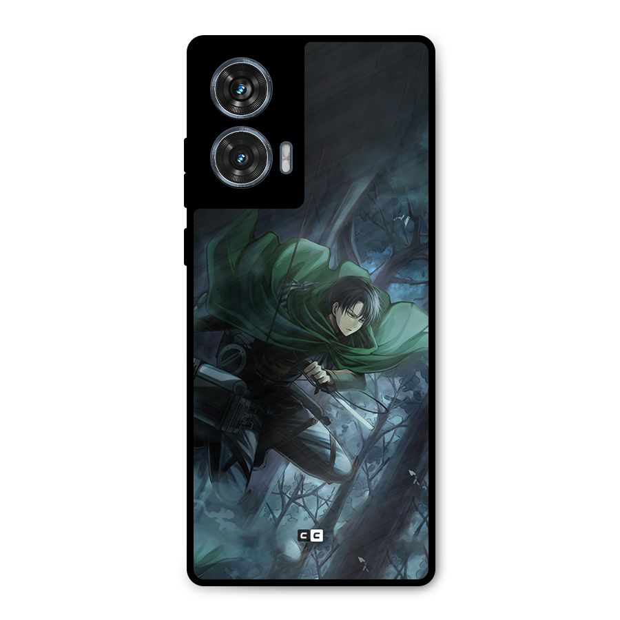 Cool Captain Levi Metal Back Case for Motorola Edge 50 Fusion