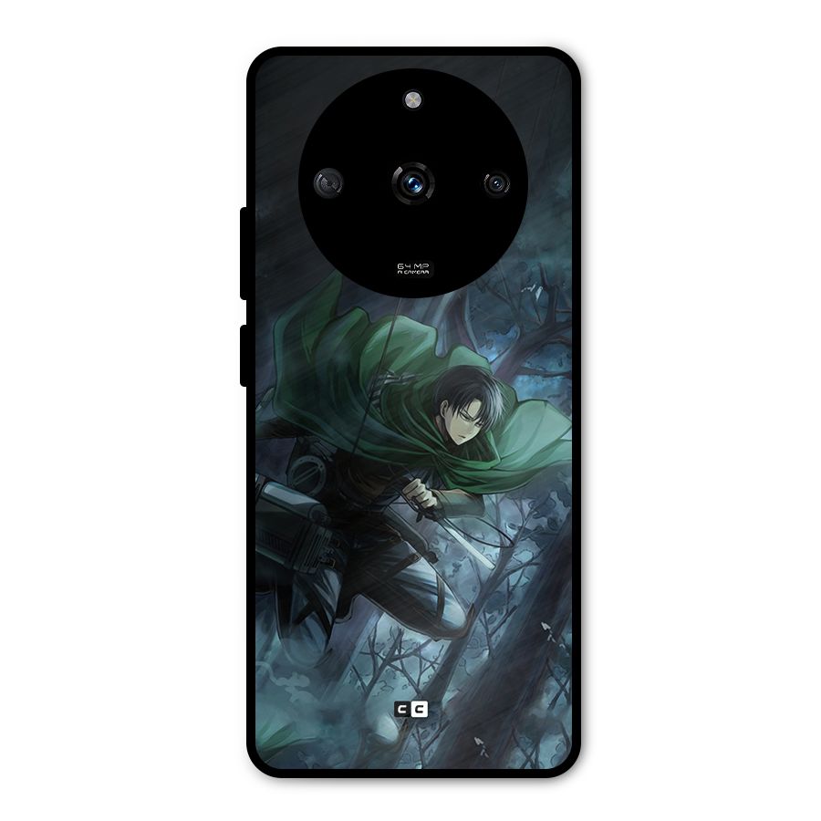 Cool Captain Levi Metal Back Case for Realme Narzo 60 5G