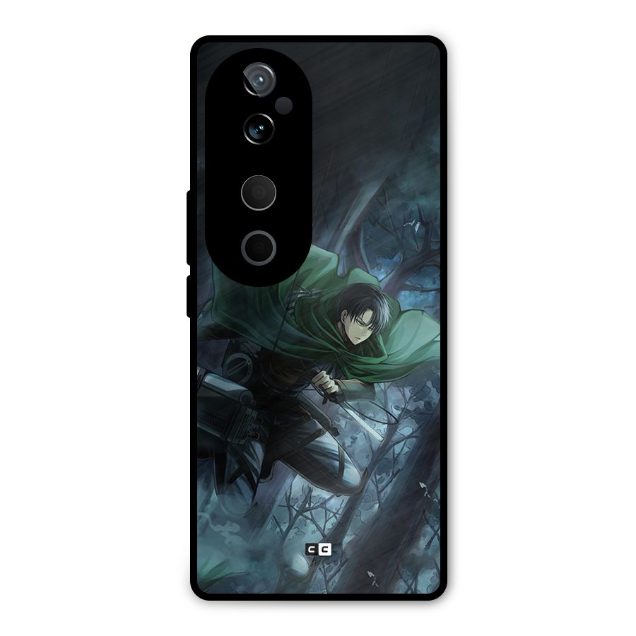 Cool Captain Levi Metal Back Case for Vivo T3 Ultra