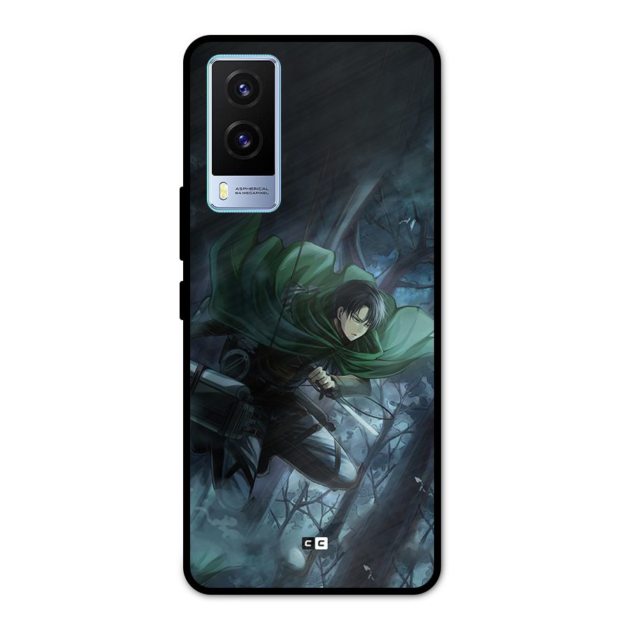 Cool Captain Levi Metal Back Case for Vivo V21e 5G