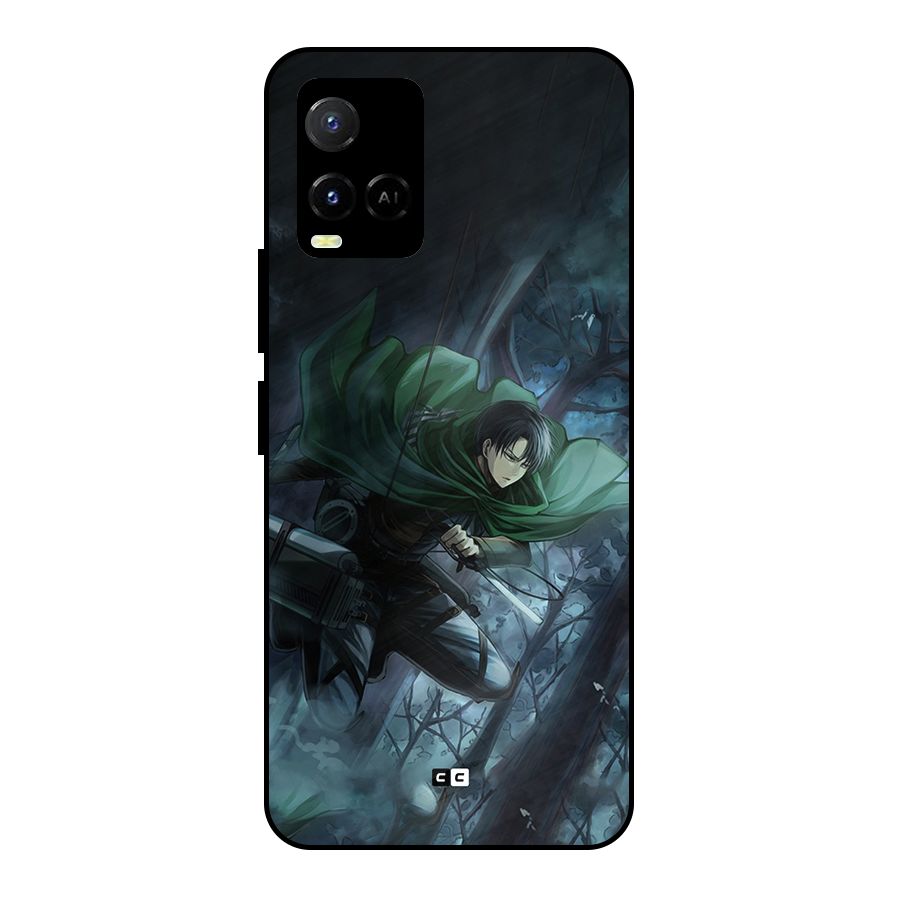 Cool Captain Levi Metal Back Case for Vivo Y33s