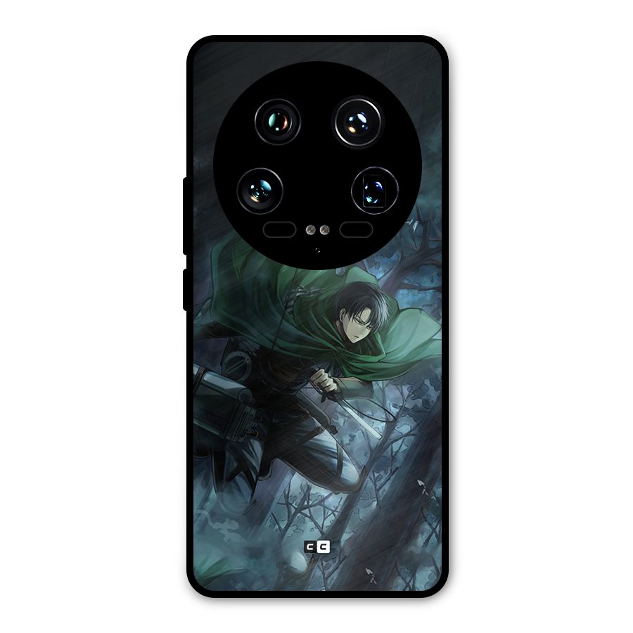 Cool Captain Levi Metal Back Case for Xiaomi 14 Ultra