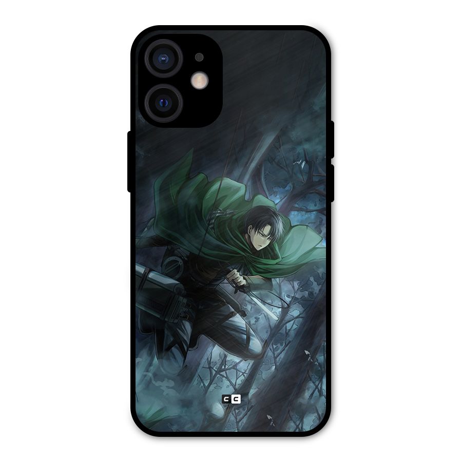 Cool Captain Levi Metal Back Case for iPhone 12 Mini