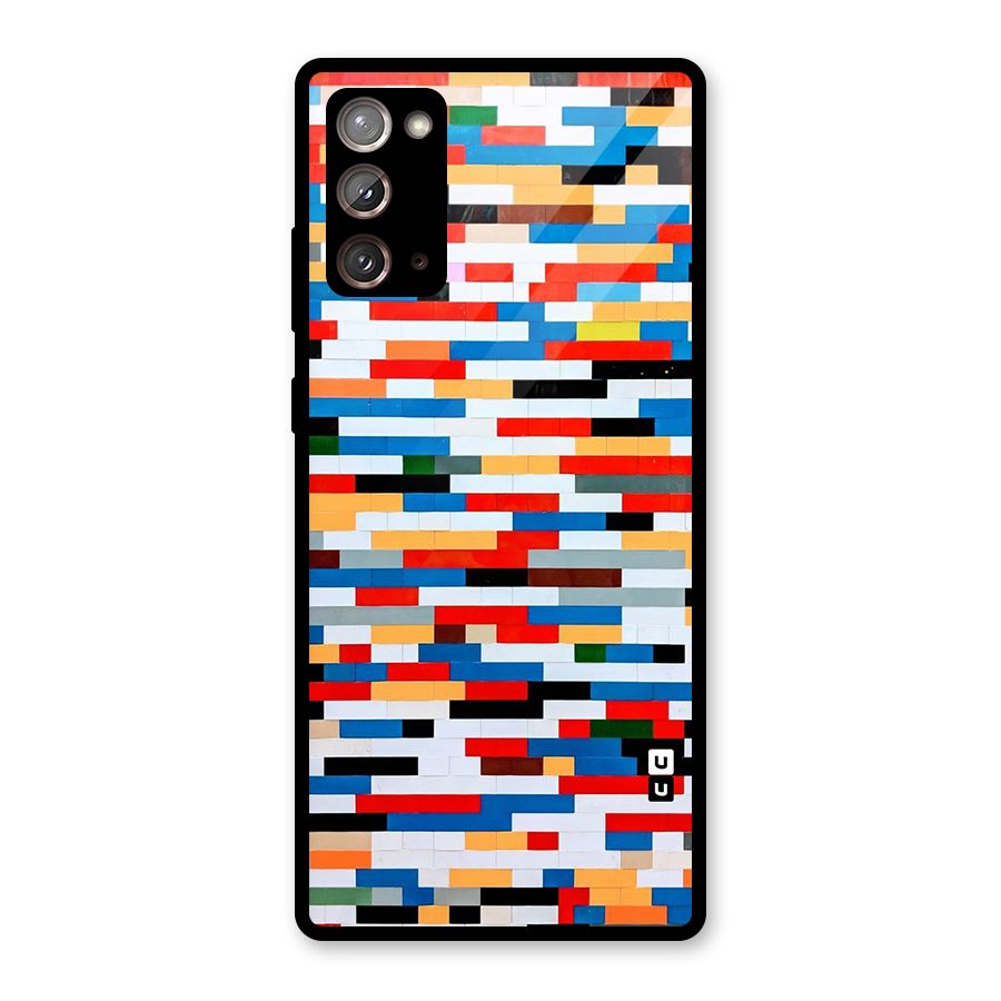 Cool Colors Collage Pattern Art Glass Back Case for Galaxy Note 20