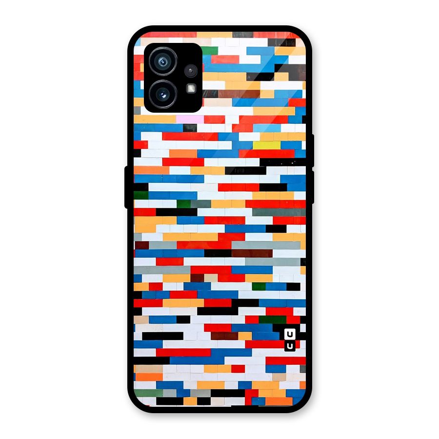 Cool Colors Collage Pattern Art Glass Back Case for Nothing Phone 1