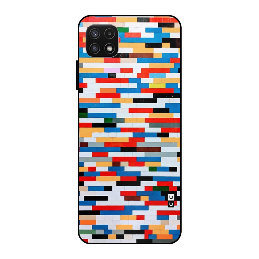 Cool Colors Collage Pattern Art Metal Back Case for Galaxy A22 5G