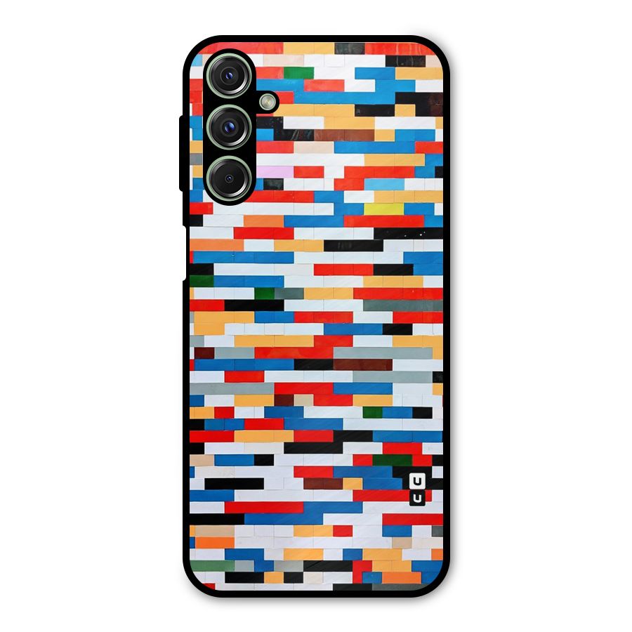 Cool Colors Collage Pattern Art Metal Back Case for Galaxy F34