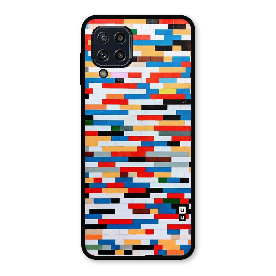 Cool Colors Collage Pattern Art Metal Back Case for Galaxy M32